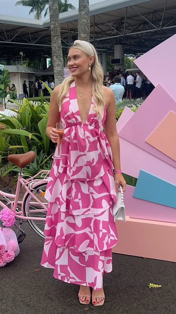 Adriana Maxi Dress - Pink sold by Billy J product image thumbnail 3