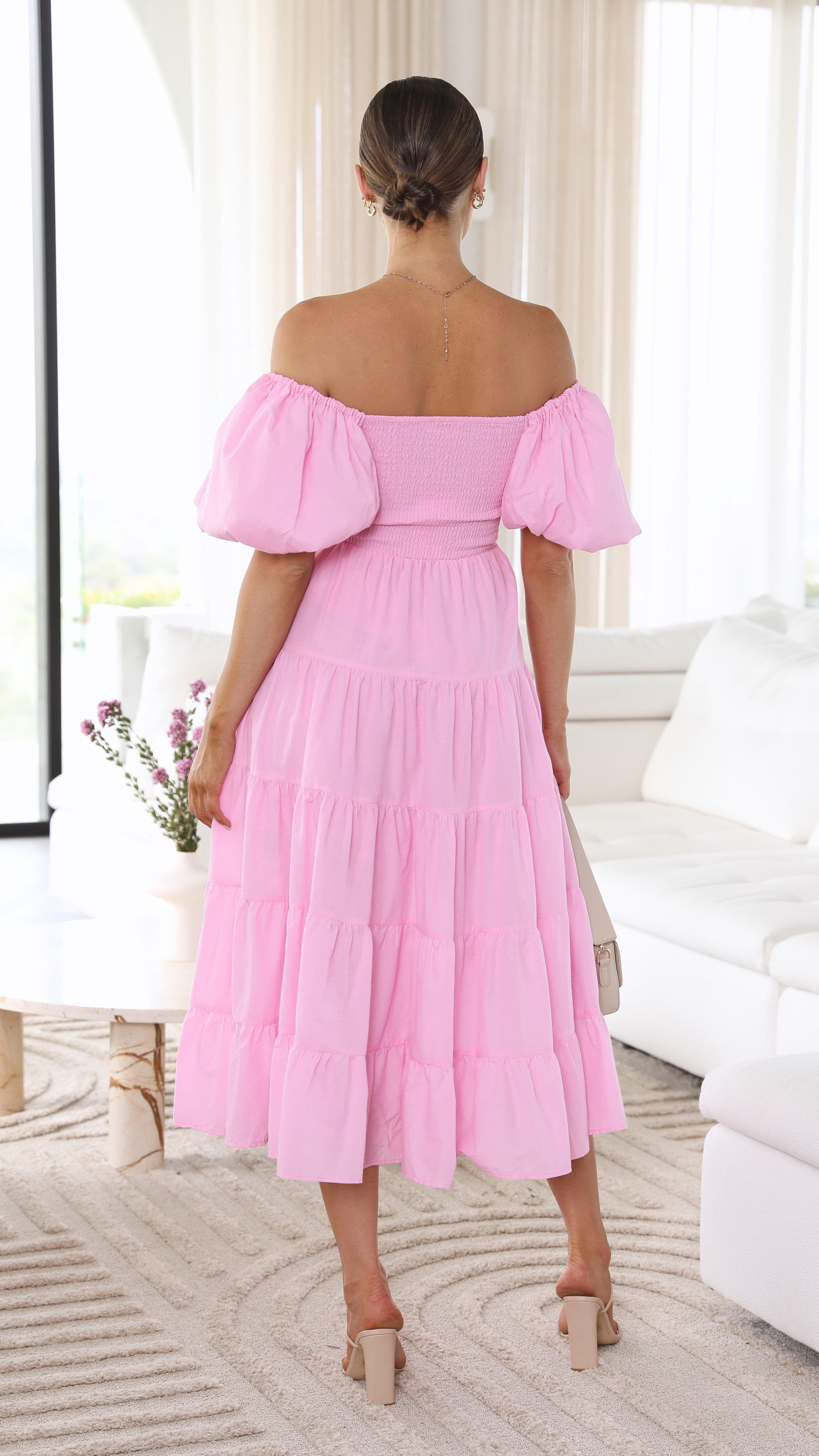 Chyna Midi Dress - Pink sold by Billy J product image thumbnail 2