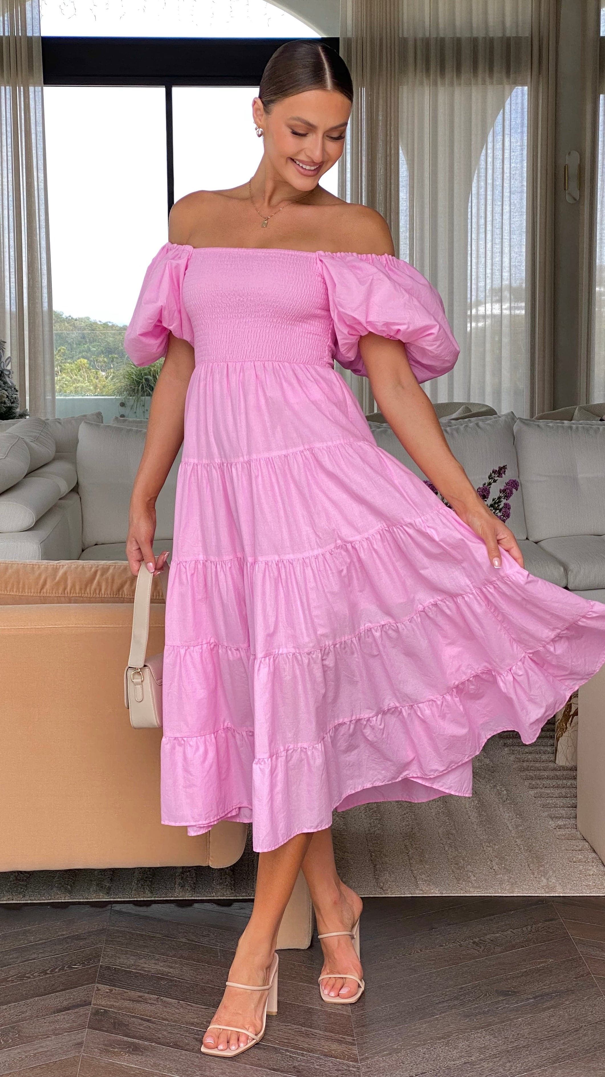 Chyna Midi Dress - Pink sold by Billy J product image thumbnail 3