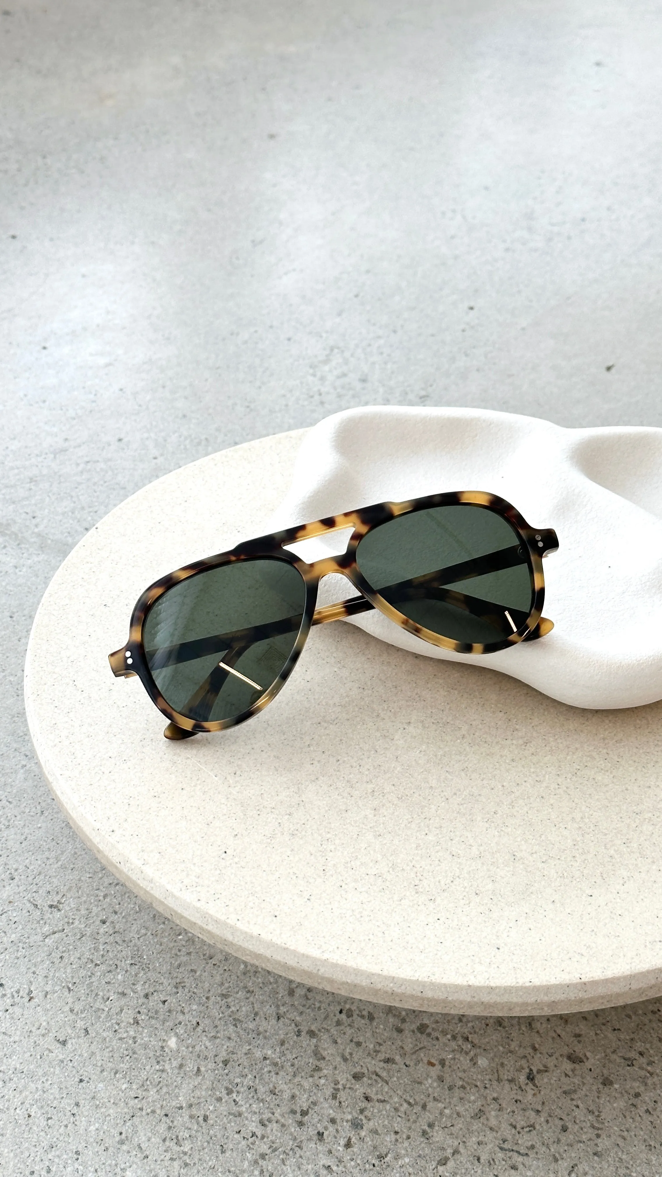 RC Caramel Tort Aviator Sunglasses - Tort sold by Billy J