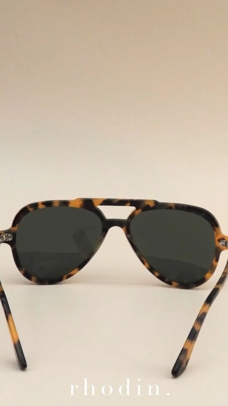RC Caramel Tort Aviator Sunglasses - Tort sold by Billy J product image thumbnail 5
