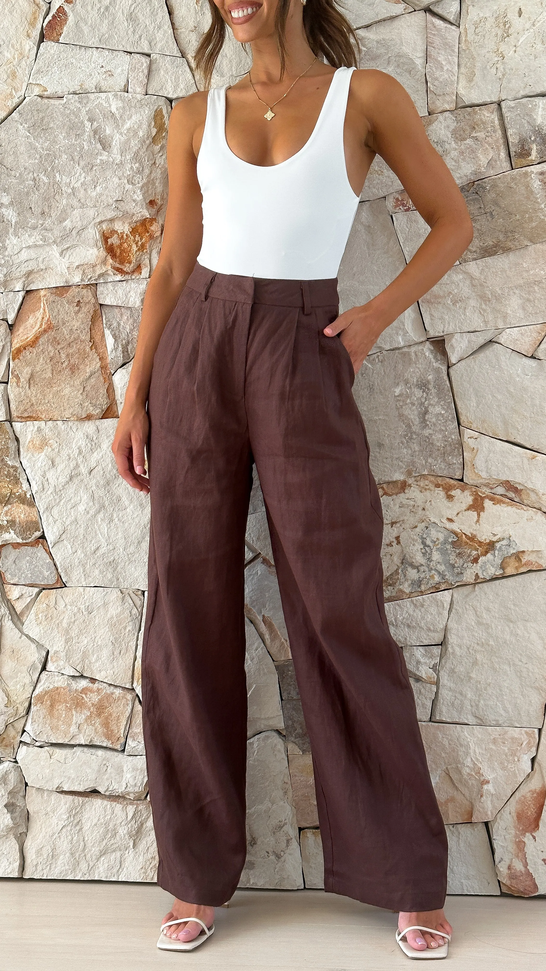 Tillie Pants - Chocolate sold by Billy J product image thumbnail 4
