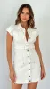 Ilena Mini Dress - White sold by Billy J
