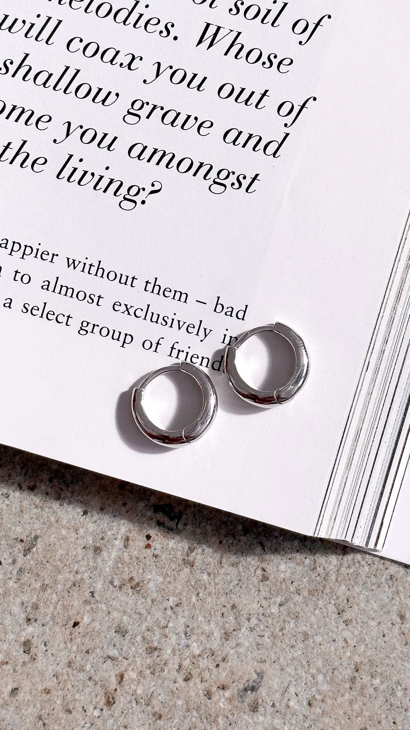 Island Glow Hoop Earrings - Sterling Silver sold by Billy J product image thumbnail 5