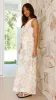 Jayme Midi Skirt - Beige / White Print sold by Billy J