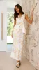 Jayme Midi Skirt - Beige / White Print sold by Billy J