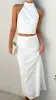 Nicole Maxi Skirt - White sold by Billy J