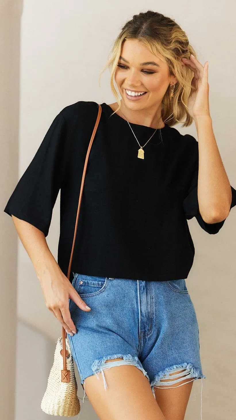 Charlotte Top - Black sold by Billy J product image thumbnail 2