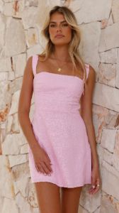 Nadalia Mini Dress - Baby Pink sold by Billy J