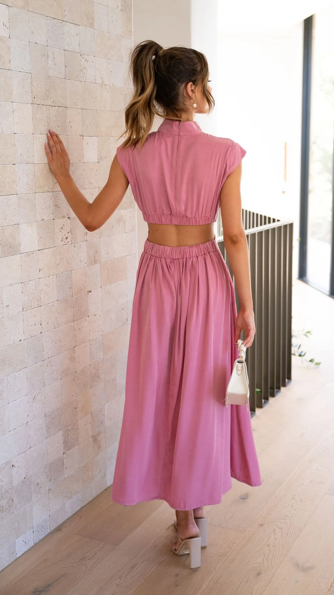 Cindie Midi Dress - Pink sold by Billy J product image thumbnail 4