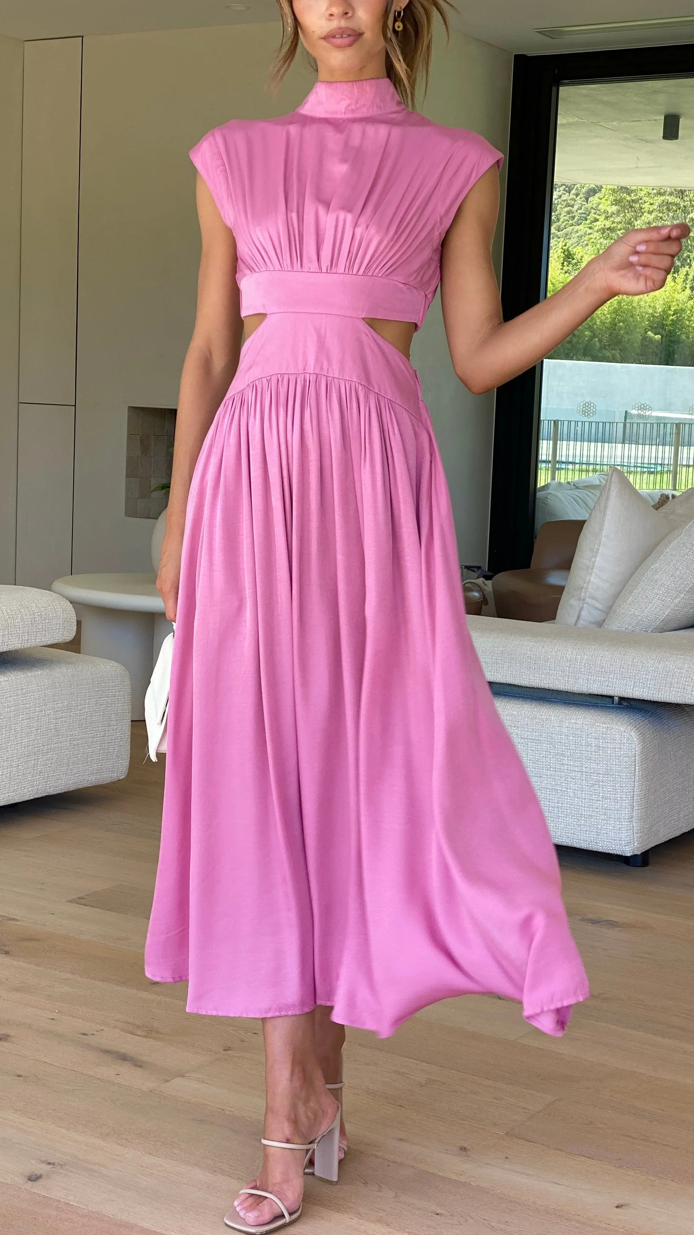 Cindie Midi Dress - Pink sold by Billy J product image thumbnail 2