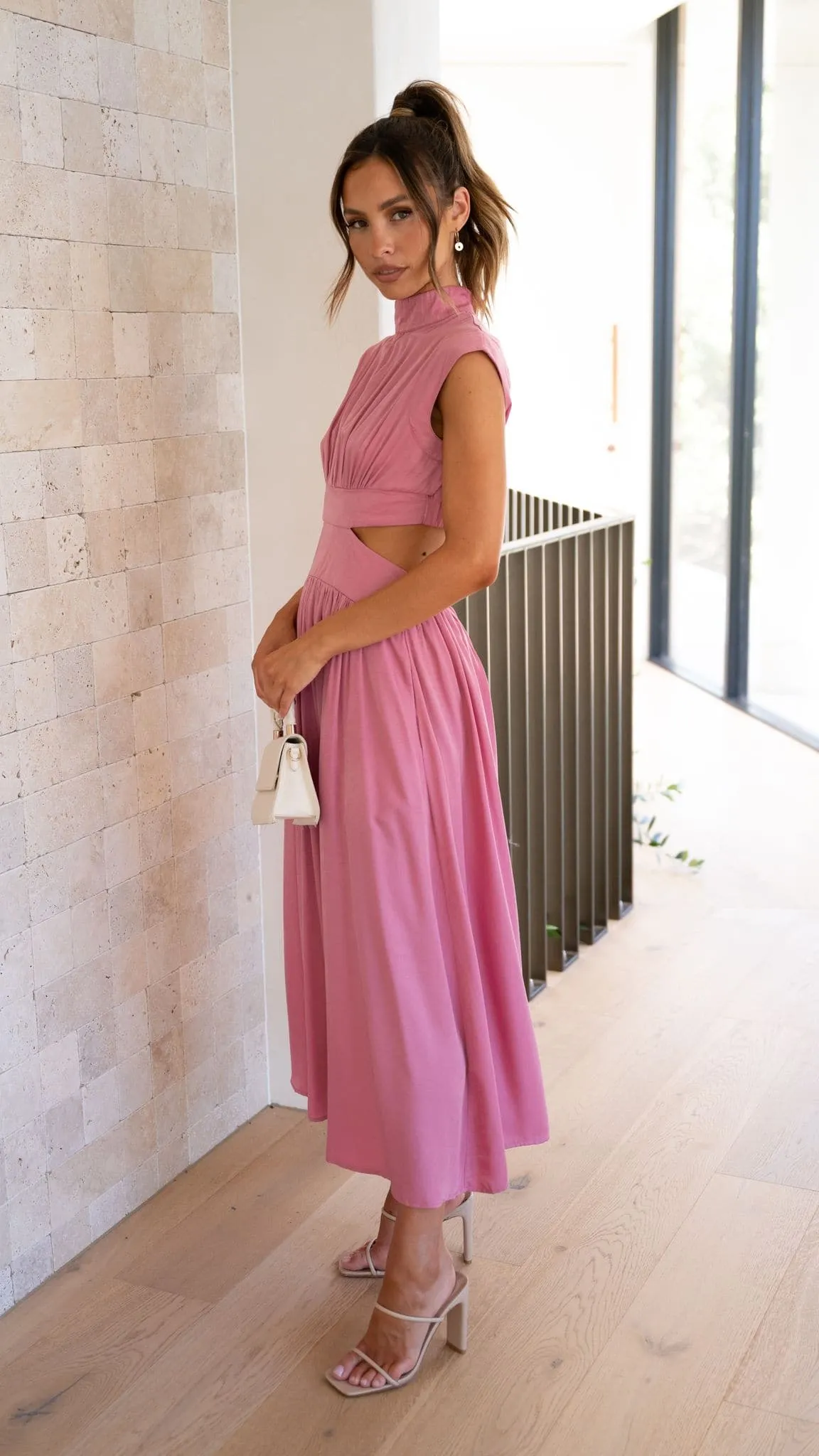 Cindie Midi Dress - Pink sold by Billy J product image thumbnail 5