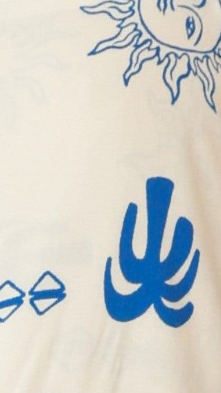 Dallyce Mini Dress - White / Blue Print sold by Billy J product image thumbnail 4