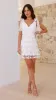 Elizabeth Mini Dress - White sold by Billy J