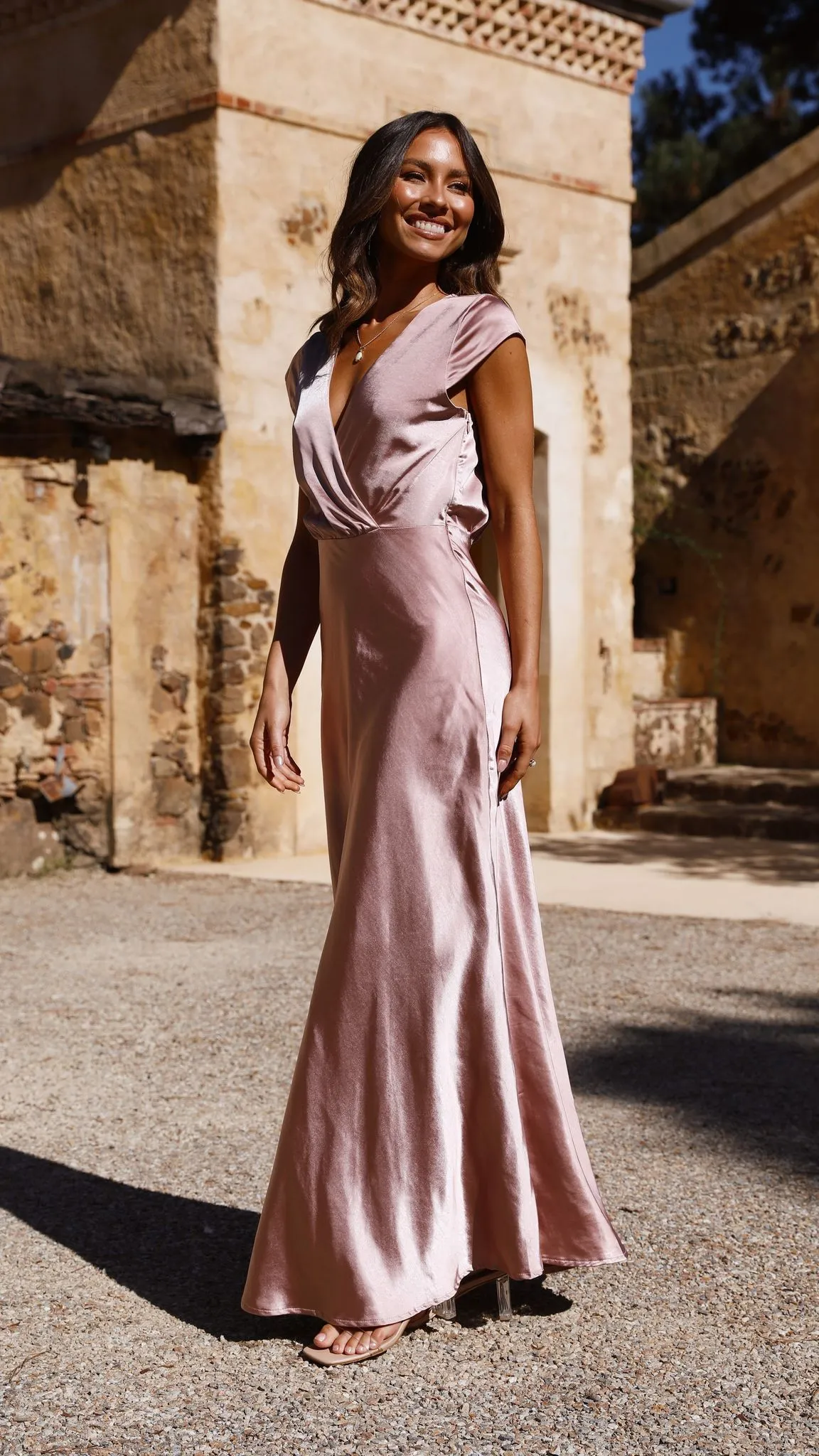 Selma Maxi Dress - Dusty Pink sold by Billy J product image thumbnail 4