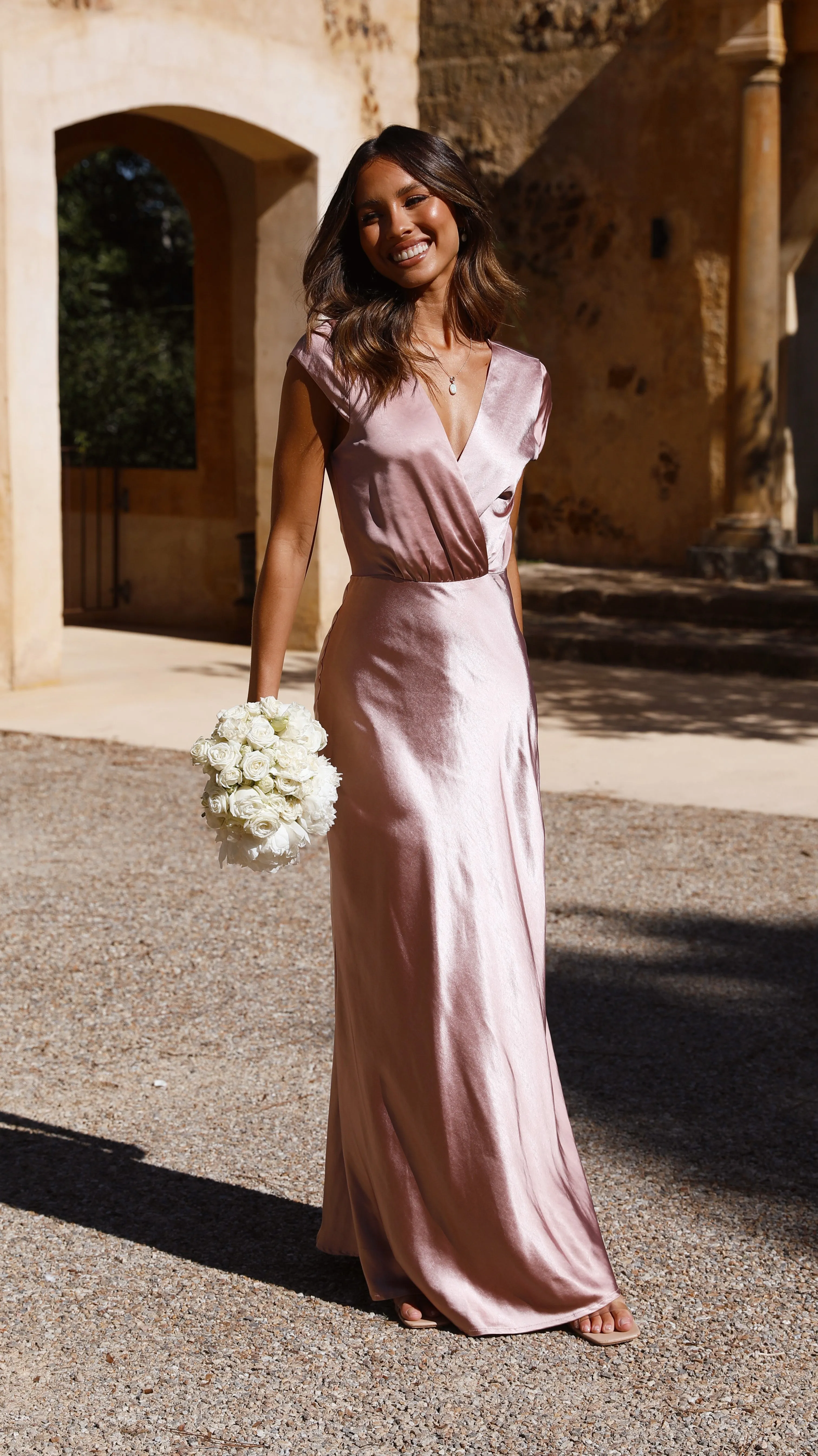 Selma Maxi Dress - Dusty Pink sold by Billy J product image thumbnail 5
