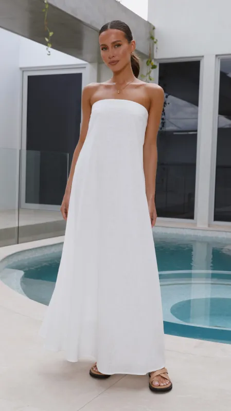 Connie Maxi Dress - White sold by Billy J