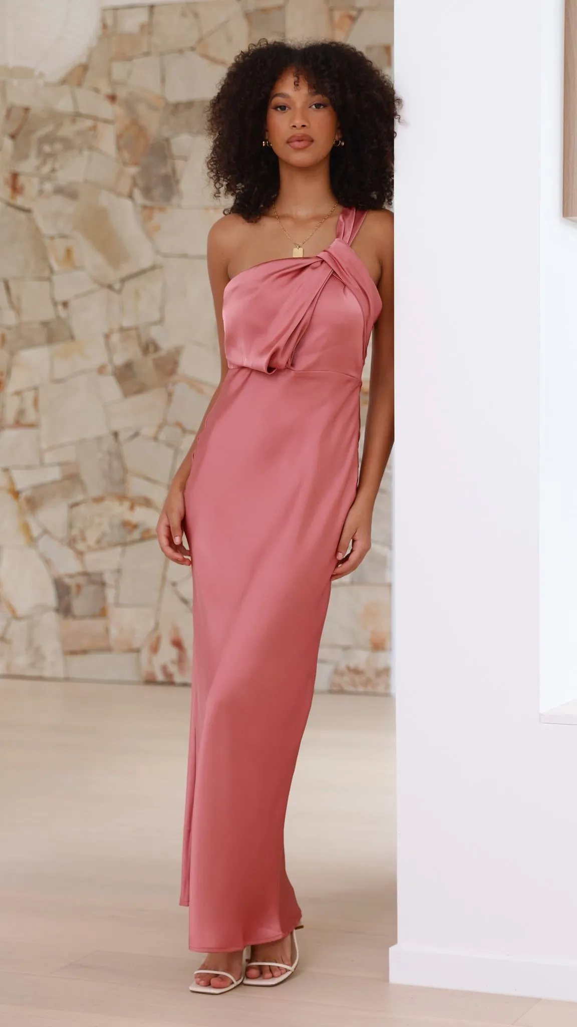 Greta Maxi Dress - Baked Rose sold by Billy J product image thumbnail 2