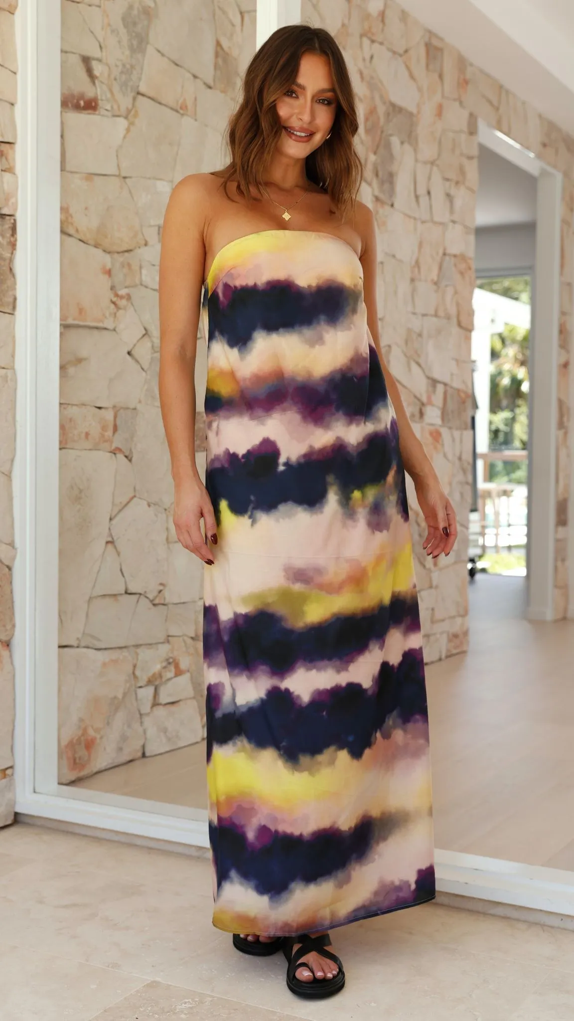 Oasis Strapless Dress - Storm sold by Billy J product image thumbnail 3