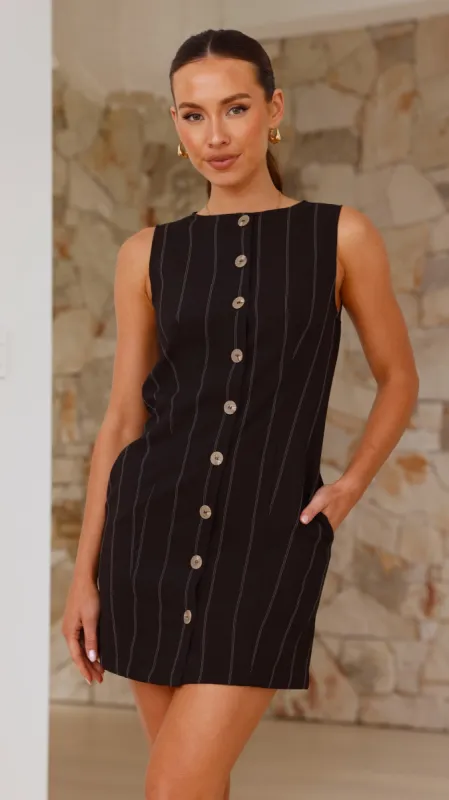 Athalie Mini Dress - Black sold by Billy J