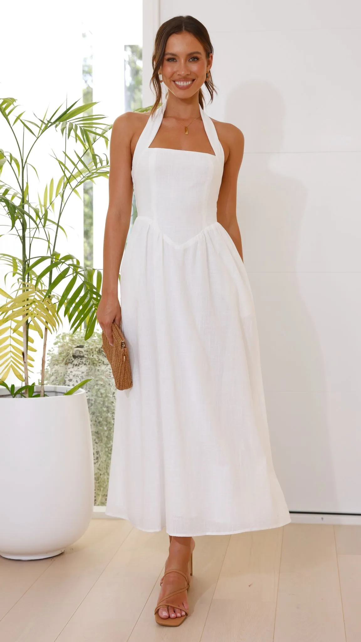Caden Maxi Dress - White sold by Billy J product image thumbnail 2