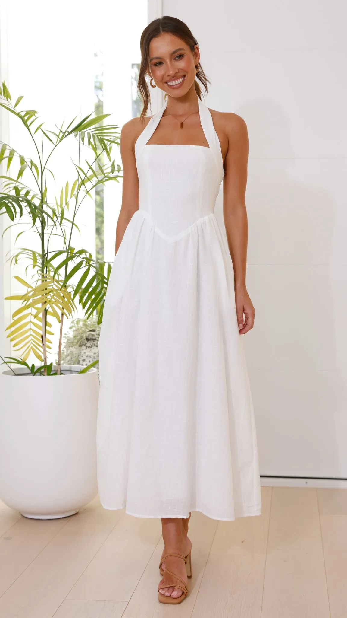 Caden Maxi Dress - White sold by Billy J product image thumbnail 4