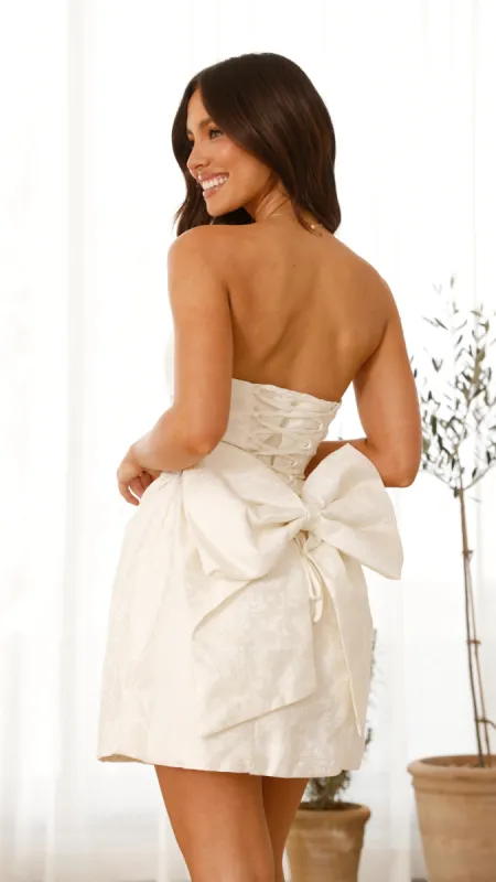 Vandana Mini Dress - Cream sold by Billy J