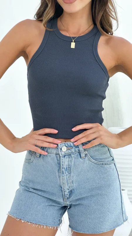 Alita Top - Navy sold by Billy J