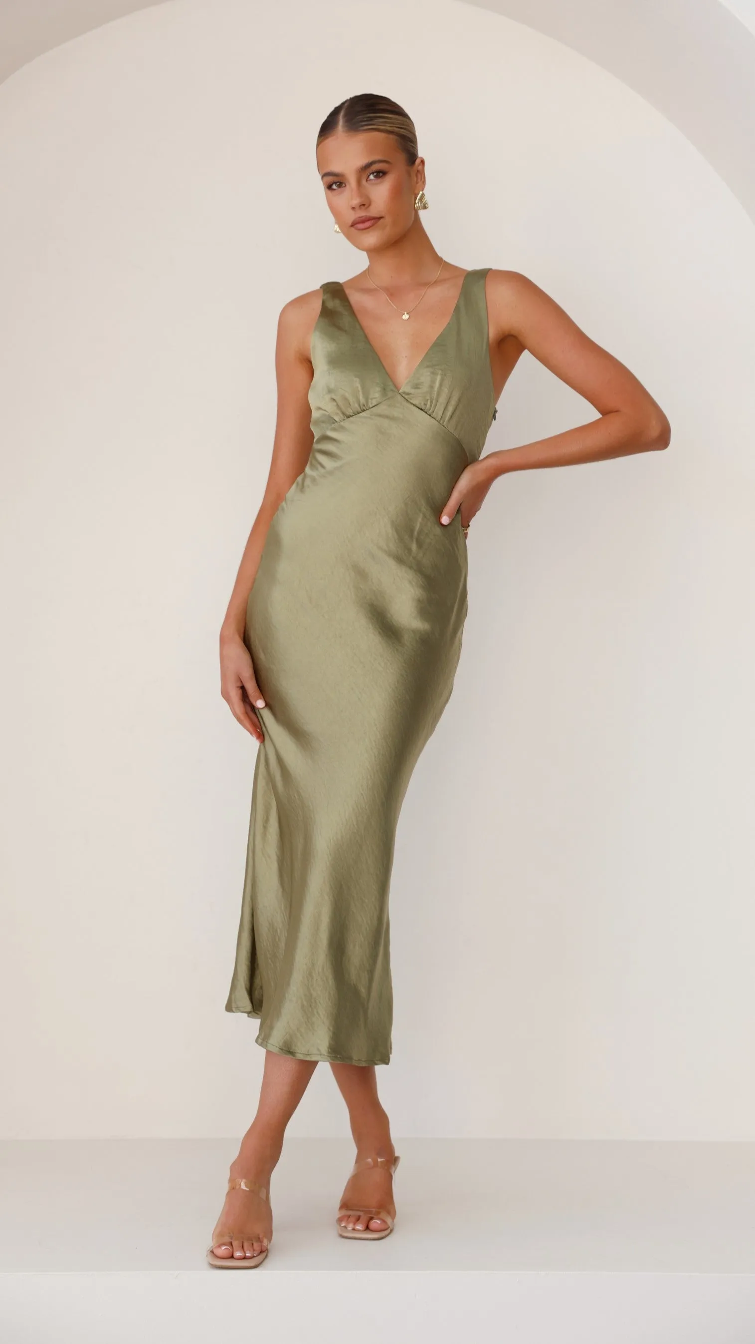 Sammie Maxi Dress - Olive sold by Billy J