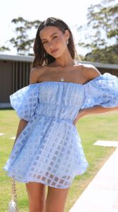 Malery Mini Dress - Blue sold by Billy J