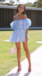 Malery Mini Dress - Blue sold by Billy J