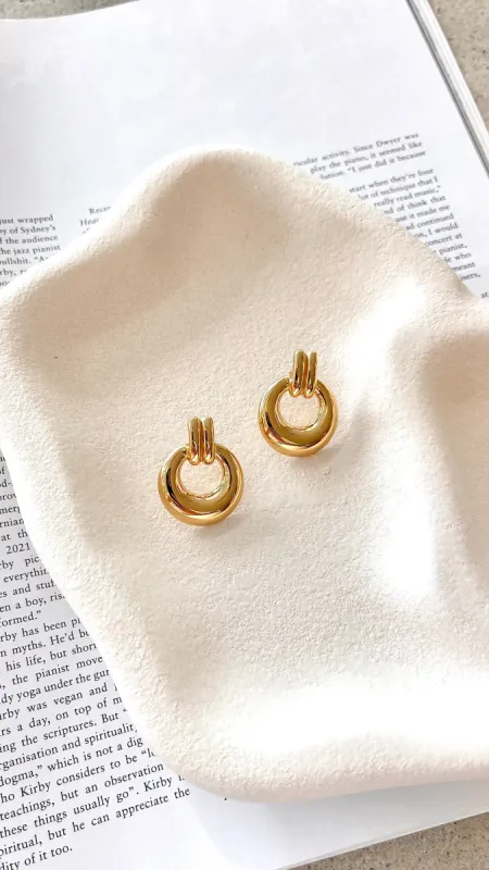 Paloma Earrings - Gold sold by Billy J