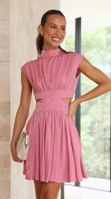 Beatrice Mini Dress - Pink sold by Billy J
