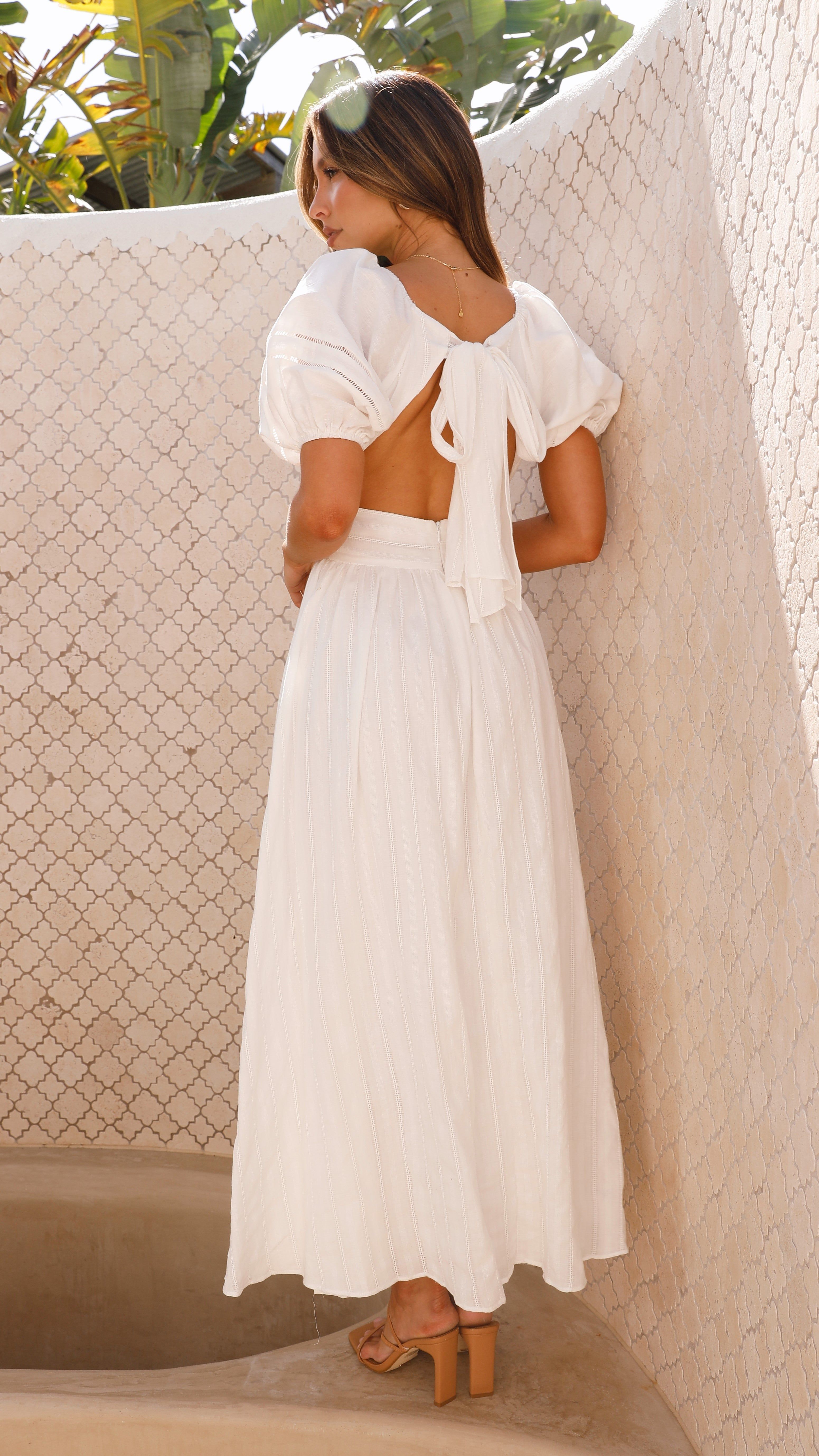Alicia Maxi Dress - White sold by Billy J product image thumbnail 2