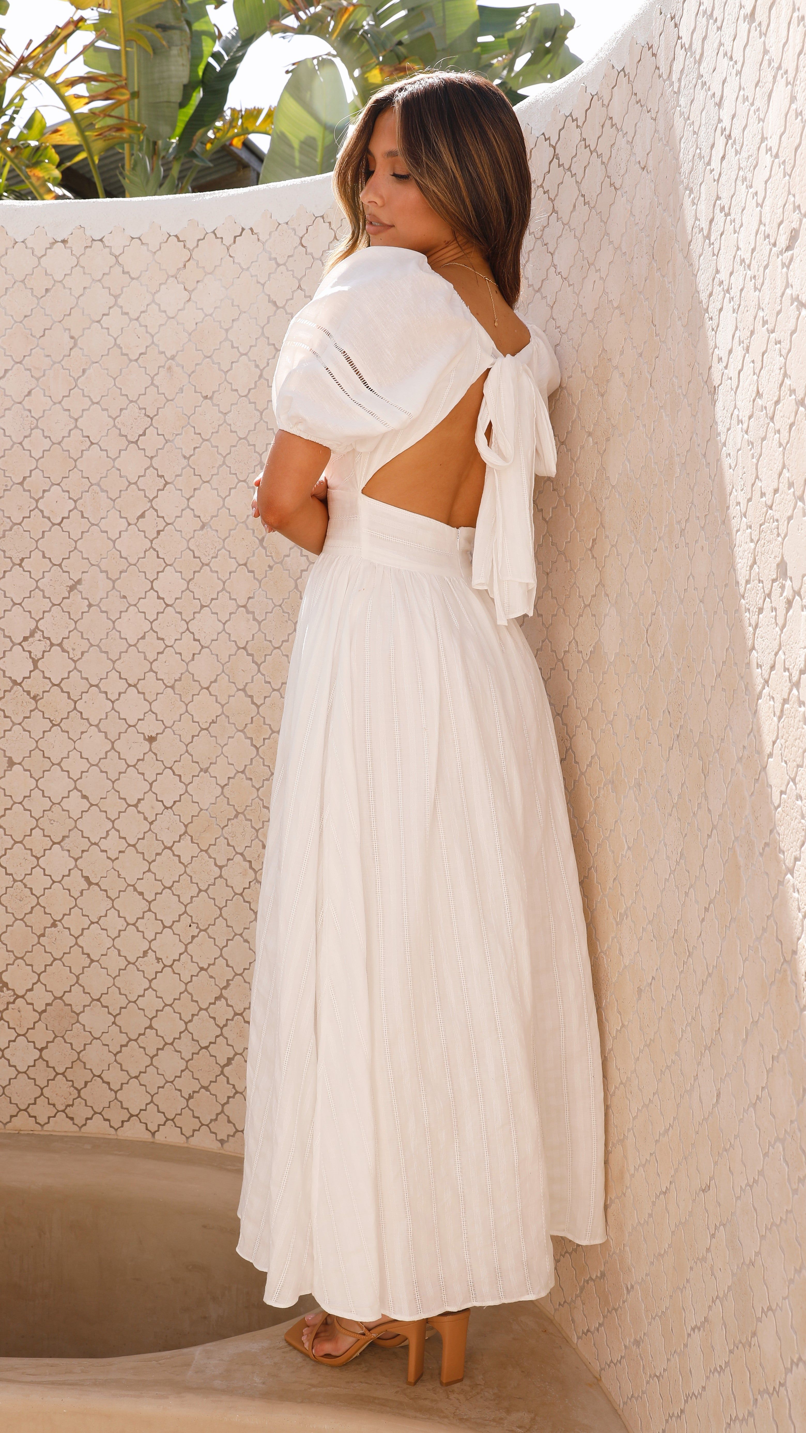 Alicia Maxi Dress - White sold by Billy J product image thumbnail 3