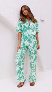 Amilia Pants - Azore Print sold by Billy J