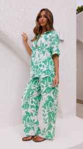 Amilia Pants - Azore Print sold by Billy J