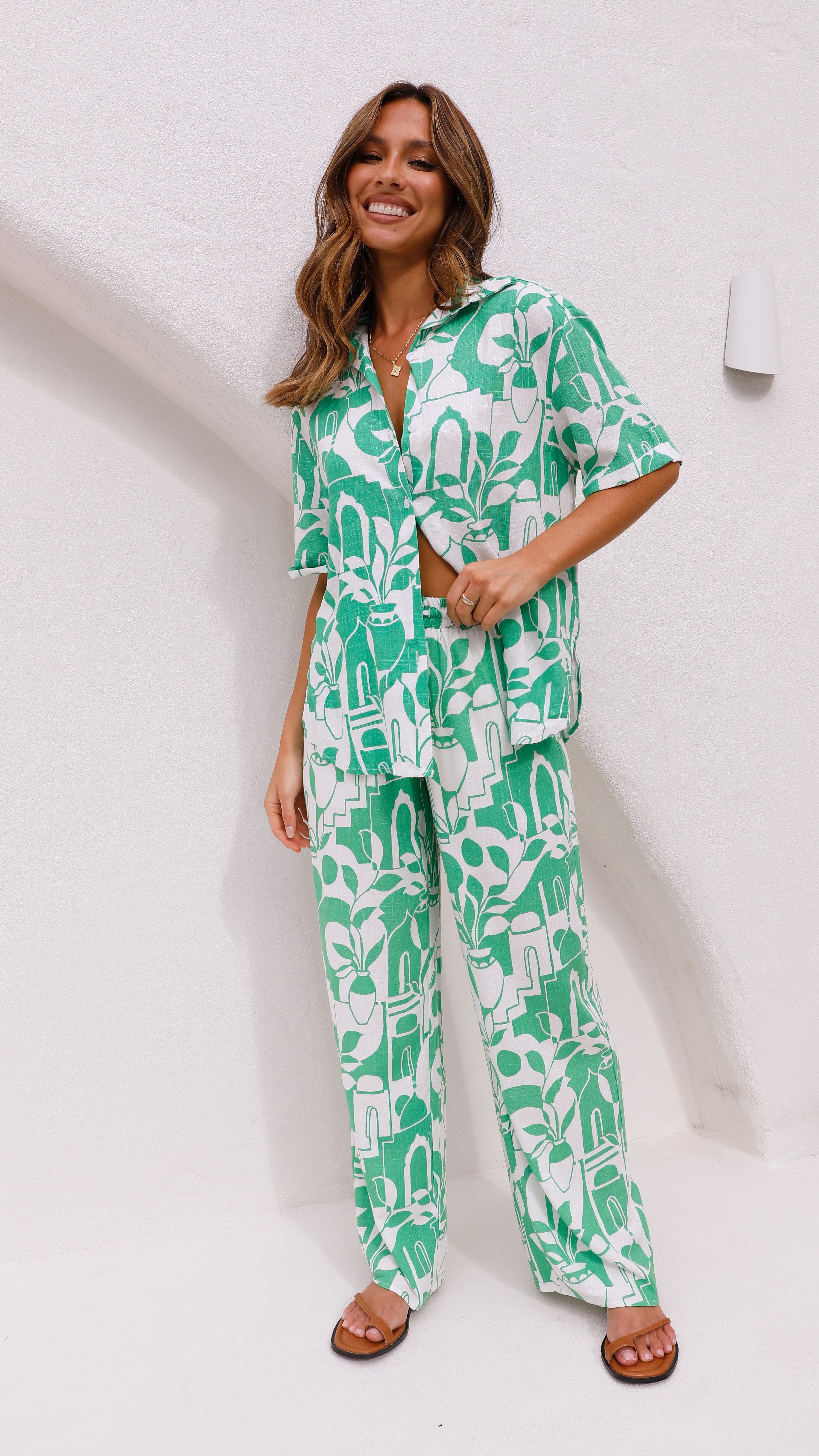 Amilia Pants - Azore Print sold by Billy J