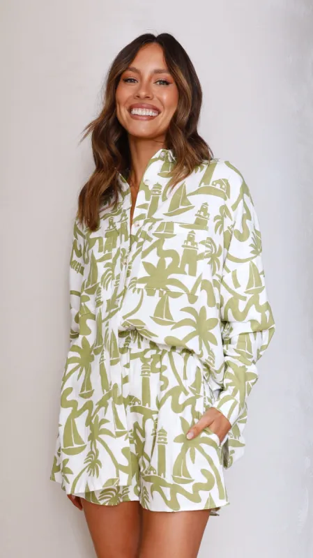 Santos Top - Lighthouse Print sold by Billy J