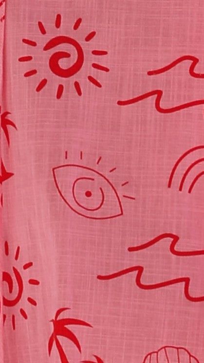 Galia Mini Dress - Pink/Red Wave sold by Billy J product image thumbnail 4