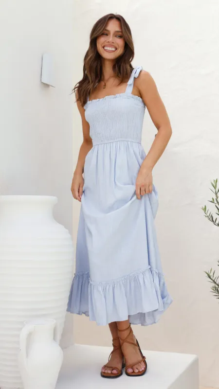 Cely Midi Dress - Blue sold by Billy J