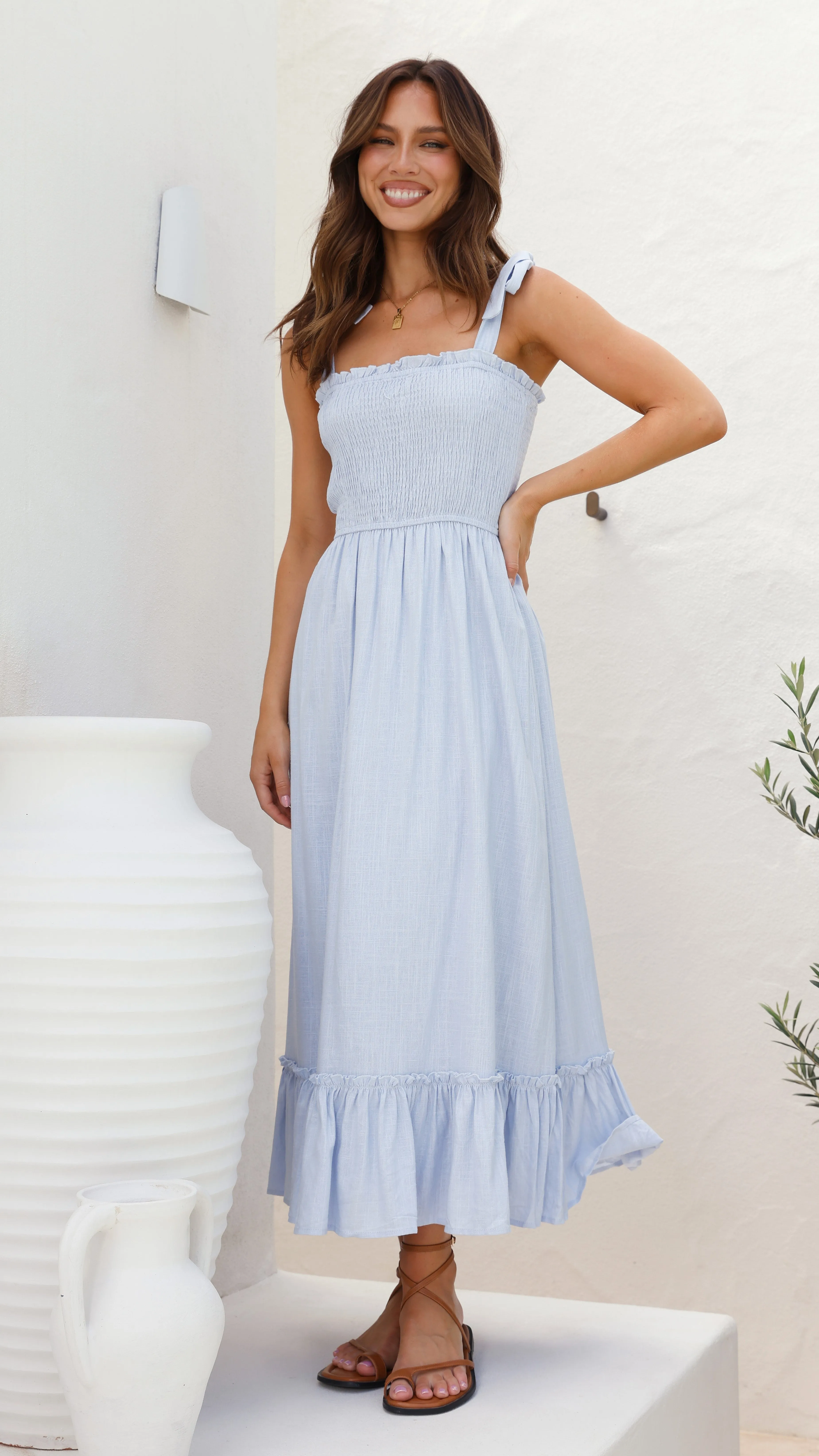 Cely Midi Dress - Blue sold by Billy J product image thumbnail 4