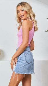 Zahlia Top - Pink sold by Billy J