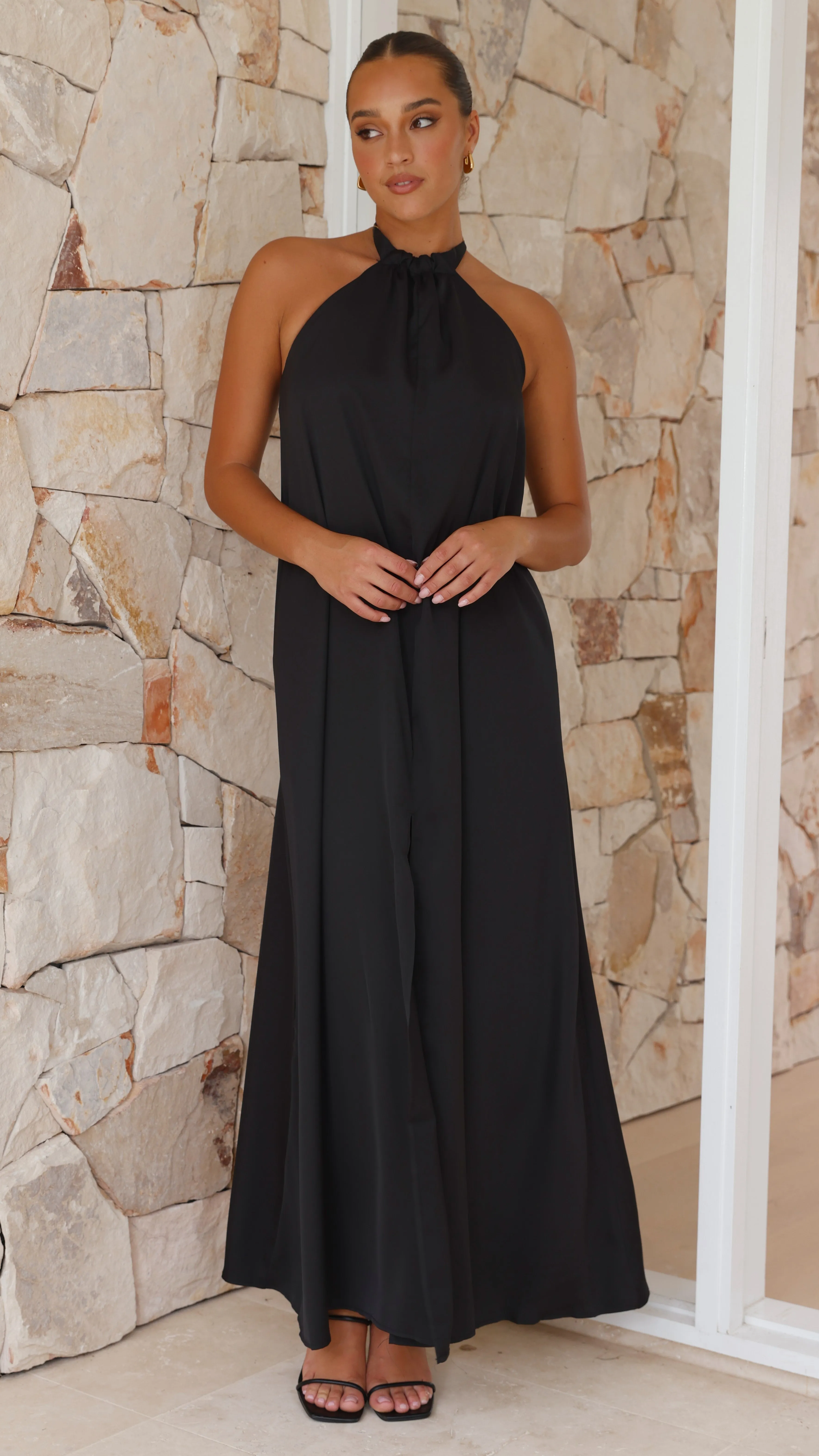 Monique Maxi Dress - Black sold by Billy J product image thumbnail 5