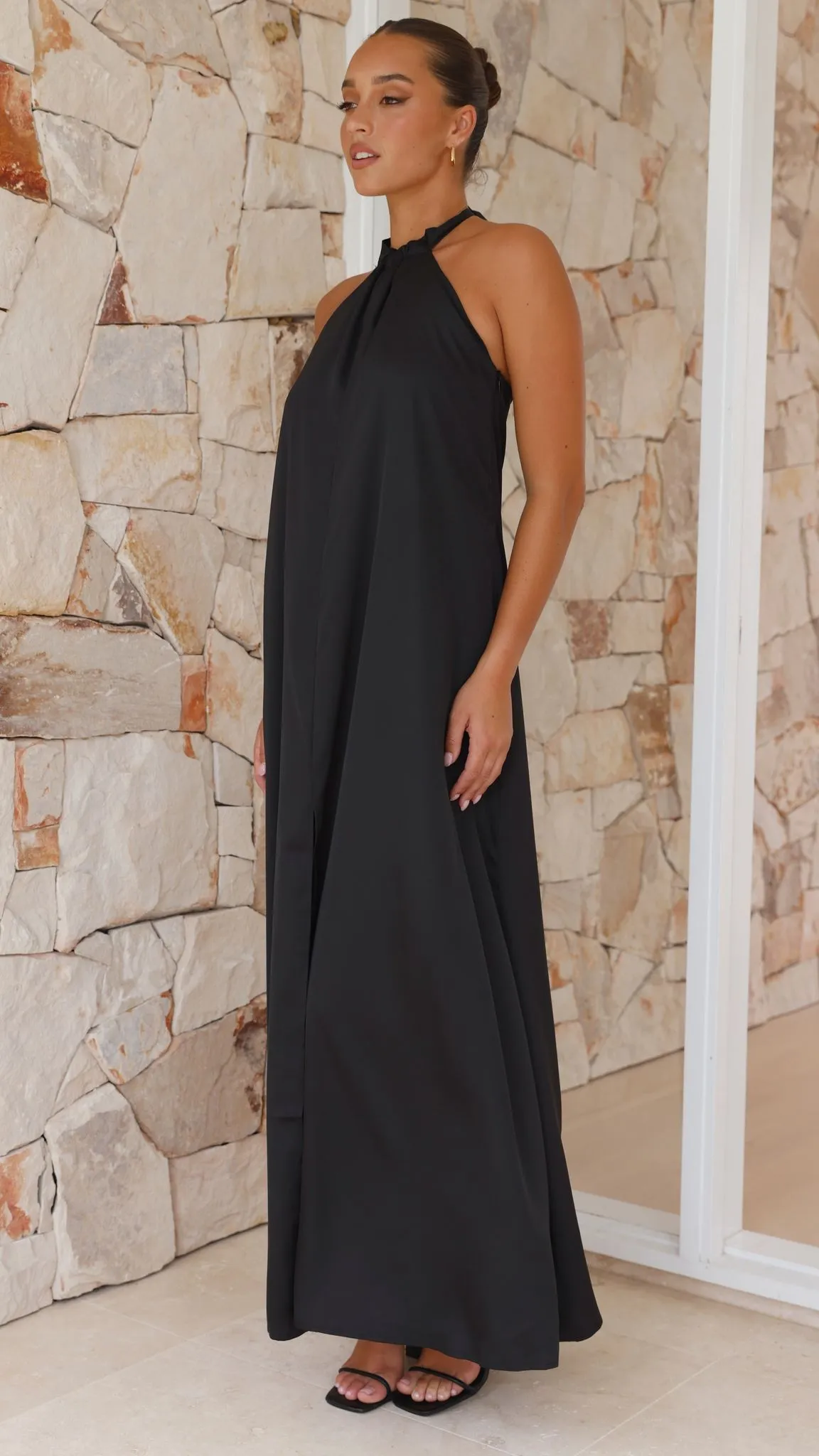 Monique Maxi Dress - Black sold by Billy J product image thumbnail 3