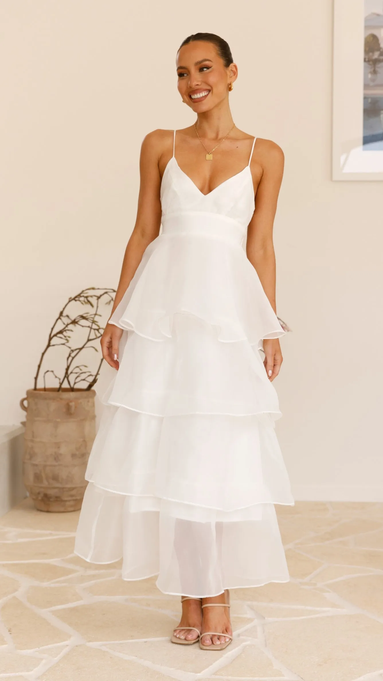 Shayla Maxi Dress - White sold by Billy J