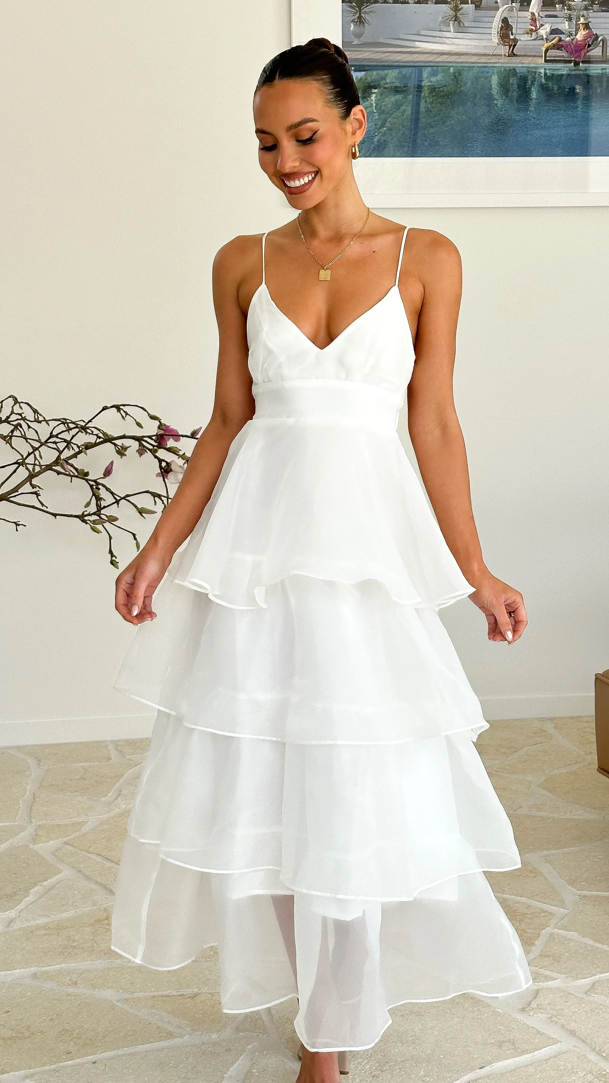 Shayla Maxi Dress - White sold by Billy J product image thumbnail 5