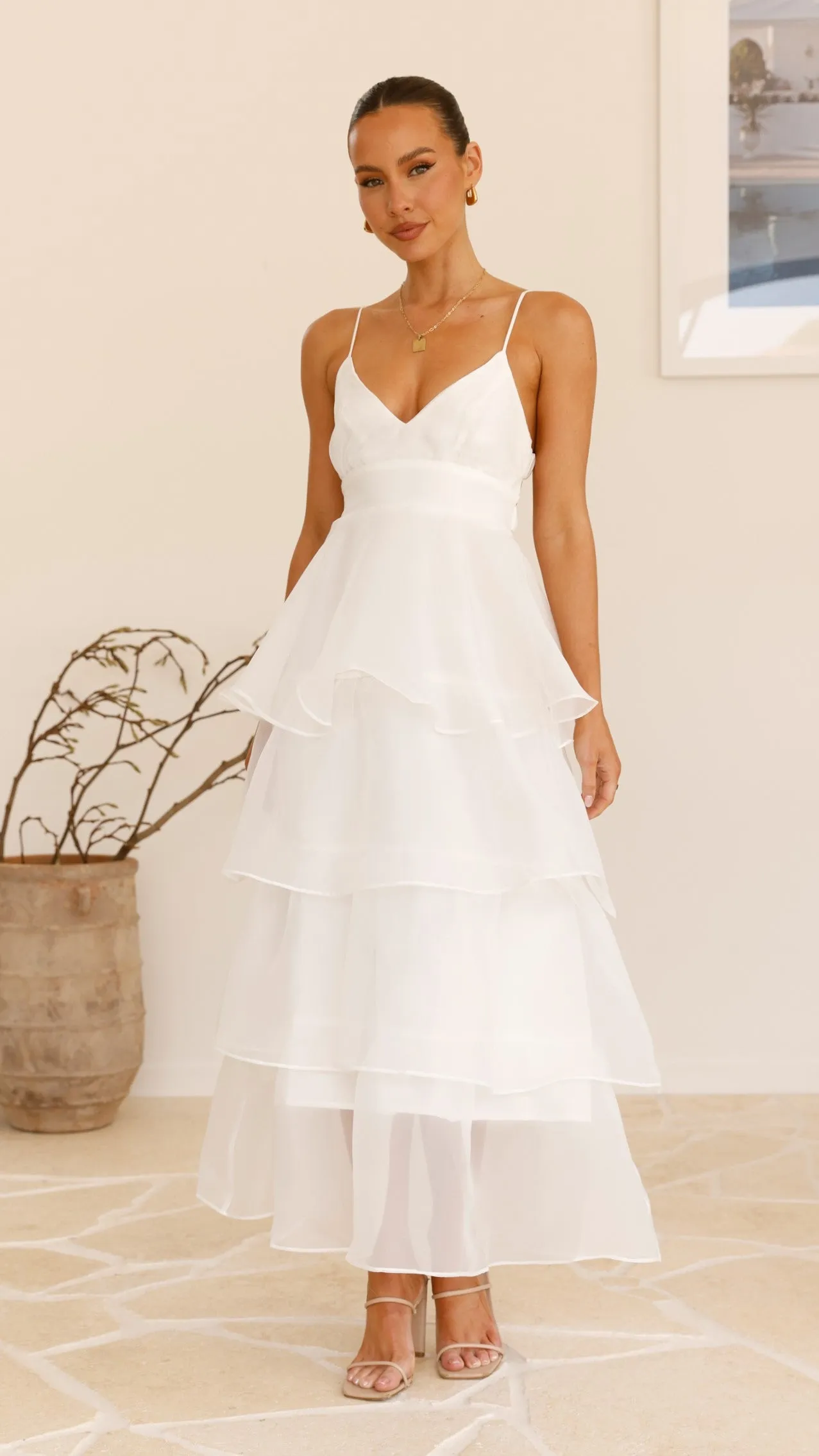 Shayla Maxi Dress - White sold by Billy J product image thumbnail 4