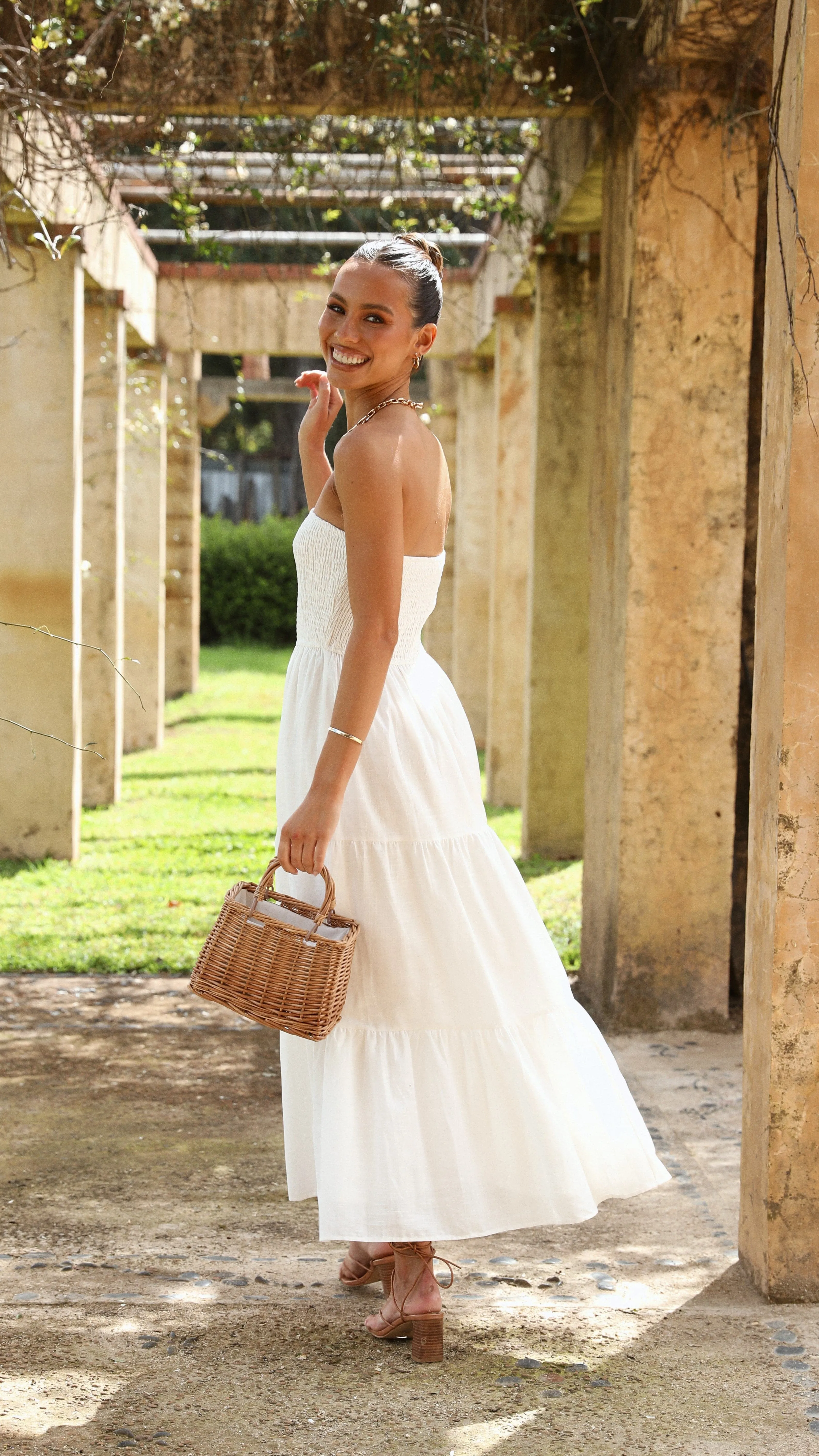 Brooke Maxi Dress - White sold by Billy J product image thumbnail 5