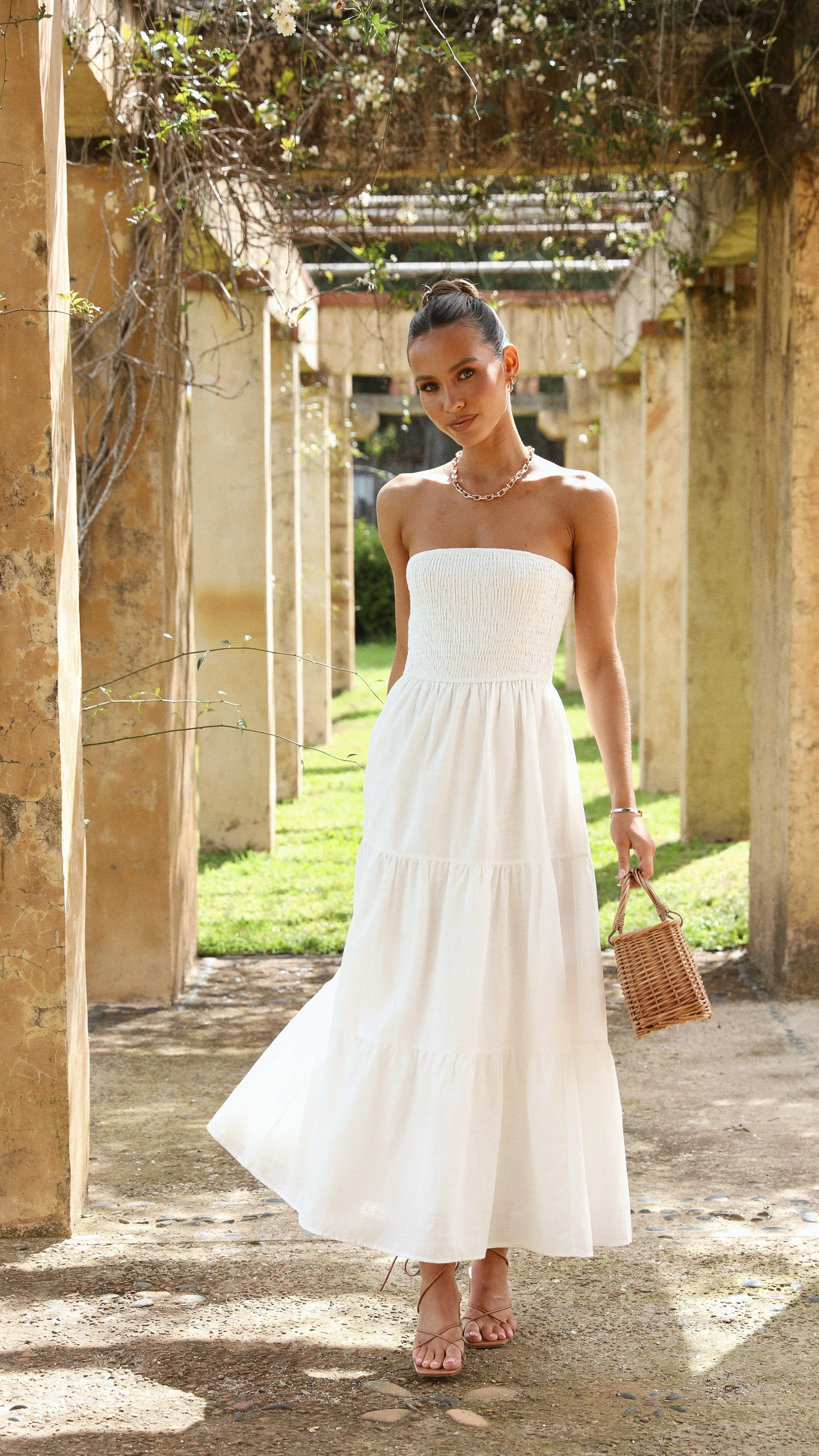 Brooke Maxi Dress - White sold by Billy J product image thumbnail 2